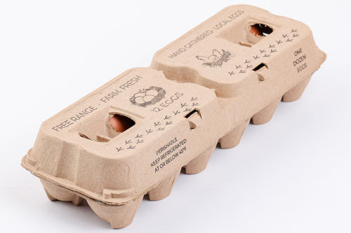 12-Egg Carton – Recyclable Paper Pulp Egg Box